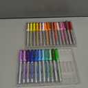 JusArt Acrylic Paint Markers Brush Tip 30 Colors, Water-Based No-Bleed Markers with Automatic Ink Control, Waterproof Acrylic Paint Pens for DIY Art & Crafts -Fabric, Rock, Wood, Glass, Ceramic, Metal