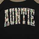 Long Sleeve Mama Shirts for Women Mama Letter Printed T Shirt Auntie Graphic Tees Funny Mom Pullover Top (Black, M)