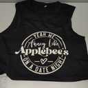 Country Music Tanks Top for Women's Yeah We Fancy Like Applebees Tank Tops Casual Summer Sleeveless T Shirts , Size small
