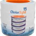 ChoiceRefill Compatible with Diaper Genie Pails, 4Pack, 1300count