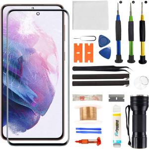 for Samsung Galaxy S21 Plus Screen Replacement,Replacement Screen for Galaxy S21+ Series 6.7 inch,Glass Replacement Kit with Repair Tools,Waterproof Adhesive(NO OLED & Touch Digitizer)