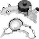 BDFHYK AW6699 Automotive Engine Water Pump Kit Compatible with Jeep Wrangler 2012-2018, Compatible with Jeep Wrangler JK 2018, V6 3.6L, Replaces AW6699