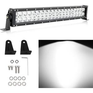 22 Inch 120W 12000Lm Led Light Bar High Intensity Spot Flood Combo Off Road Lights Work Lights Automotive Light Bars Driving Lights for Pickup Trucks ATV UTV 4x4 SUV 12-24V IP68 Waterproof