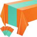 4 Pcs The Life of A Birthday Girl Party Decor Girl Birthday Supplies Lime Holographic Tablecloth 40" x 108" Table Decor Iridescence Plastic Table Cloth for Bachelorette Supplies(Classic)