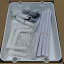 Pipishell 3 Tier Rolling Cart Organizer, Plastic Rolling Cart with Lockable Wheels & Reinforced Handle, Lightweight Utility Cart Storage Cart for Nursery, Kitchen, Bathroom, Craft Room, White, PIUC14W