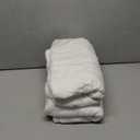 Amazon basics 2 piece Lightweight quick-dry oversize bath towel, 100% cotton, White, 62" x 30"