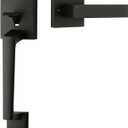 Goldenwarm Black Front Door Handle, Entry Door Handle and Reversible Handle Lever, Modern Front Door Handle Only, Matte Black Front Door Entry Handleset