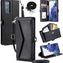 Furill Wallet Case for Samsung Galaxy S20 US 5G 6.5 inch with Card Holder Shockproof Soft PU Leather Magnetic Snap Pocket Phone Cover S 20 EF UW 2022 S20FE5G S20FE 20S S2O Fan Edition 4G G5 Black