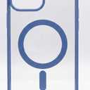 Miracase Magnetic Glass for iPhone 15 Plus Case,Compatible with MagSafe,Full-Body Protection Bumper with Shockproof Military-Grade,Built-in 9H Tempered Glass Screen Protector,Capri Blue