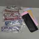 Gaoye 2.75 Reading Glasses for Women, 6 pack Fashion Readers for Women Spring Hinge Eye Glasses, Blue Light Reading Glasses (*C1 Mix Color)