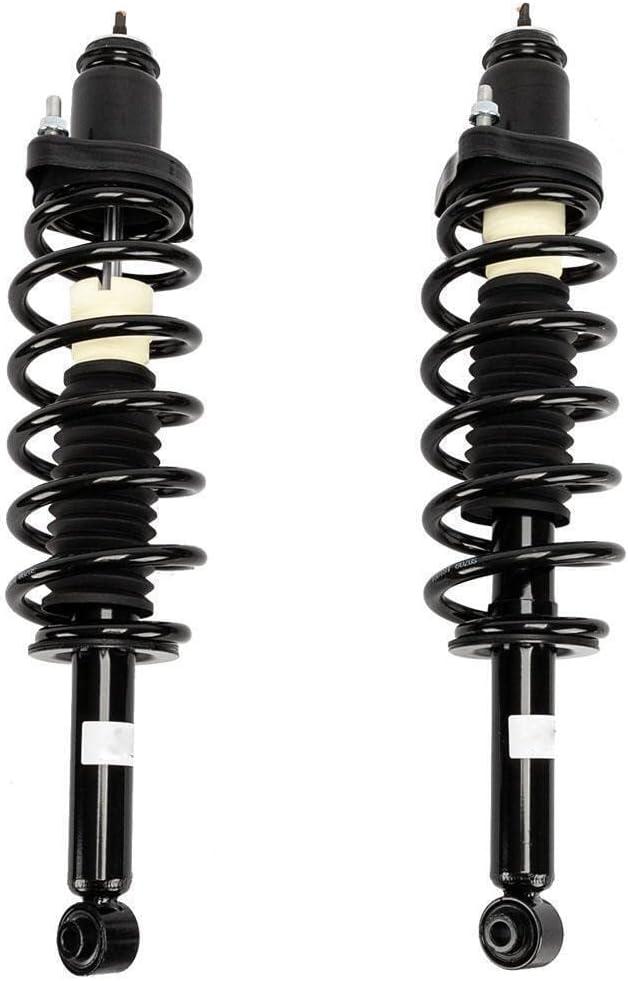 Rear Pair Complete Struts Coil Springs Assembly Replacement for 2011-2014 Chrysler 200 & 2007-2010 Chrysler Sebring & 2008-2014 Dodge Avenger Shock Absorbers Kits 171126