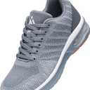 Mishansha Running Shoes for Men Sneakers Air Cushion Walking Shoes Comfortable Tennis Shoes Breathable Trail Running Shoes US Men 7.5-15 (Grey)