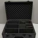 EcoVibe Trading Card Storage Box for 3" X 4" 35PT Toploaders 600+, Toploader Storage Box with 6 Foam Stoppers, Fits Toploader Magnetic Holders MTG Baseball Sports Top Loaders Holder（Black）