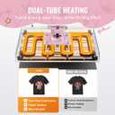 VEVOR Heat Press, 15 x 15 in Digital Heat Press Machine, Slide Out Heat Transfer Machine, Fast and Even Heating, 2-Layer Insulation Cotton, Heat Transfer Machine for T-Shirts/Bags/Pillows, Pink
