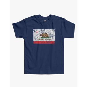 Threadrock Little Boys' Distressed California Flag Toddler T-Shirt M