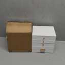 Leather Jewelry Box with Lock for Women, 4-Tier 3-Drawer Jewelry Organizer, Large Capacity Vanity Storage Case for Earrings Rings Necklaces, Gift for Her (White)