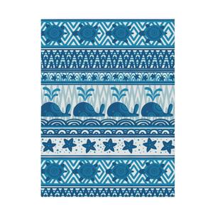 Sea Underwater Animals Flannel Throw Blanket All Season No Shed No Pilling Lightweight Bed Blanket for Bed, Sofa, Couch and Camping Super Soft Blanket (70"x30")