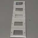 BESTTEN 10 Pack 1-Gang Decorator Wall Plate, Standard Size, H4.53” x W2.76”, Unbreakable Polycarbonate Outlet and Switch Cover, White, UL Listed