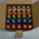 Novelty Lights 25 Pack C9 Ceramic Outdoor Christmas Replacement Bulbs, Multi, E17/C9 Intermediate Base, 7 Watt