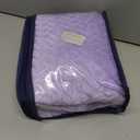Baby Blanket Flannel, Cozy Throw Blankets for Newborn Infant and Toddler, Super Soft and Warm Receiving Baby Blanket for Crib Stroller (Purple 4050")
