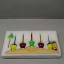 Christmas 5 Light Bubble Candle Lamps, Plug in Electric Candles with 5 Multi-color Bubble Lights (1 spare), C7/E12 Base 5W Bubble Light Candle, Suitable for Holiday Christmas Celebration Lighting