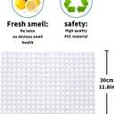 2Pack Kitchen Sink Mat for Stainless Steel/Ceramic Sinks, PVC Eco-friendly Protectors for Bottom of Kitchen Sink, Adjustable, Fast Draining, Dots Design, 11.8x15.7 (Clear)