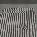 JELLYMONI 100% Natural Cotton 3pcs Striped Duvet Cover Sets,White Duvet Cover with Dark Grey Stripes Pattern Printed Comforter Cover,with Zipper Closure & Corner Ties(Queen Size)
