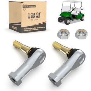 10L0L Golf Cart Tie Rod Ends Ball Joint Kit for EZGO TXT 2001-Up Electric & Gas Models-Driver & Passenger Side Replacement Parts (Fits OEM #70902-G01 70902-G02) - 2-Piece Set