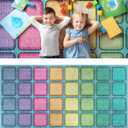 OLEEK Large Classroom Rug Elementary 8x13 - (Washable) Classroom Rugs for Kids Room - Classroom Carpet Elementary - Kids playroom Rug 8 x 13 - Preschool Rugs for Classroom - Schoolgirl Classroom Decor