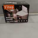 Fitop Bathroom Exhaust Fan with Light, 110 CFM 43W Ceiling Mount Shower Ventilation Exhaust with Light, 1.0 Sones Bathroom Vent with Light, Bathroom Fan 1200LM LED Light 3000K/4000K/5000K