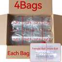 20 Pack Clear Plastic Fillable Ornament Ball 3.93''/100mm for Christmas, Holiday, Wedding, Party, Home Decor