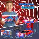 Spider Transform Remote Control Car Toys for Boys 4-7,2.4GHz RC Cars with Dual-Color Lights,Fast 360°Rotation,One-Click Deformation,Toys for 3 4 5 6 7 8 9 10 11 12 Year Old Boys
