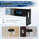 Stainless Steel Doorbell Mount for Ring(2nd Gen - 2020 Release), Doorbell Extender Mount, Adjustable 3.5" to 5.9", Better Visibility and Angle, for Home Rentals, Office