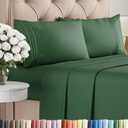 Queen Size 4 Piece Sheet Set - Comfy Breathable & Cooling Bed Sheets Set - Hotel Luxury Bedding for Women, Men, Kids, Teens, Boys & Girls - Deep Pockets, Soft, Wrinkle Free - Oeko-Tex - Emerald Green