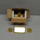 SYITCUN Metal Stocking Holders for Mantle Set of 3, Golden Magnetic Snowflakes Christmas Stocking Holder, Weighted Flat Stocking Hooks for Fireplace, Interesting Christmas Decorations