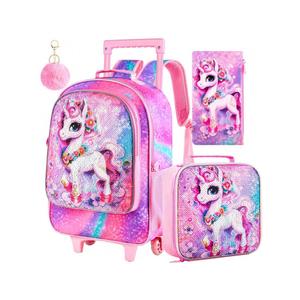 reversible sequin unicorn roller backpack