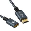 Twozoh HDMI Extension Cable 15FT, HDMI Male to Female HDMI Cord, HDMI 2.0 Cable Adapter Support 4K@60Hz 3D HDR