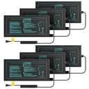 LUXBIRD 2026 Upgraded Seedling Heat Mat, 6 Pack 10"x20.75" UL & MET Certified Warm Hydroponic Heating Pad for Hydroponic Germination, Indoor Gardening & Greenhouse