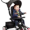 Radio Flyer City 4-in-1 Stroll 'N Trike, for Riders 1-5 Years Old, Black