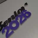 Yaomiao Senior 2026 Sign Graduation Props Grad Decorations Senior Black Blue Graduation Table Centerpieces Class of 2026 Sign for High School College,Demage