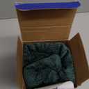 MIULEE Pack of 2 Christmas Green Throw Pillow Covers 16x16 Inch Soft Chenille Pillow Covers for Sofa Living Room Couch Solid Dyed Cases