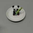 Zhuboji Panda Ring Holder Jewelry Dish, Ceramic Jewelry Holder Ring Dish Jewelry Tray, Panda Gifts for Women Birthday Engagement Wedding Christmas