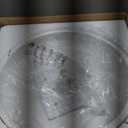 Dimmable LED Ceiling Light Fixture, 2700K-6000K 5CCT Modern Mid-Century Semi Flush Mount Ceiling Light, White Close to Ceiling Lamp for Bedroom, Living Room, Kitchen, Laundry Room, 15.7in