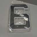 ISUNMEA 9 Inch Solar Lighted House Numbers for Outside, Light Up Waterproof LED Address Numbers Signs for Houses, Large Personalized Illuminated Exterior Modern House Numbers Light (6-Black, 9IN)