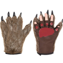 haozaikeji Halloween Costume Animal Paw Gloves Hairy Bear Wolf Gorilla Claws Role Play Themed Party Costume Gloves