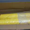 Pangda 2 Pcs Flat Top Bollard Covers Yellow and Red Bollard Post Sleeve for Home Parking Fence Pole Pipe (6" X 52")
