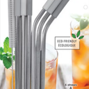 Biosmart Reusable Stainless Steel Straws With Silicone Tips 7 Pack