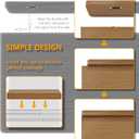 Wire Rack Covers for Shelves, Premium Engineered Wood Wire Shelf Covers for Pantry, Closet(5pcs, 24" W x 16" D)