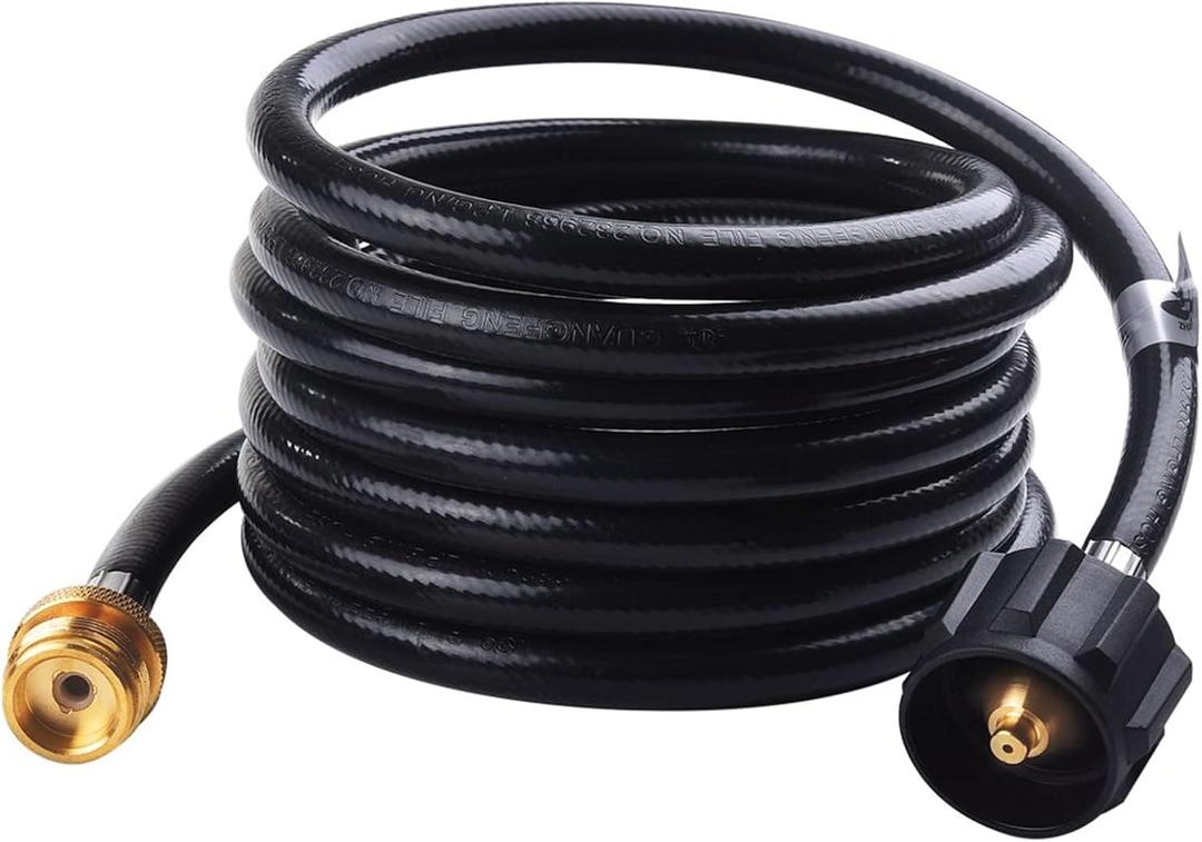 SHINESTAR Propane Adapter Hose, 12FT Propane Hose for Buddy Heaters, Blackstone Tabletop Griddle, Portable Propane Camping Stove and More, Connects to 5-20 lb Propane Tank SHINESTAR Propane Adapter Hose, 12FT Propane Hose for Buddy Heaters, Blackstone Tabletop Griddle, Portable Propane Camping Stove and More, Connects to 5-20 lb Propane Tank