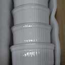 Ramekins 16 oz Oven Safe, Creme Brulee Ramekins with Lids, White Ceramic Souffle Dishes Ramekin, Mini Baking Bowls with Cover Set of 4, Ramekin Assorted Sizes - Dishwasher and Oven Safe